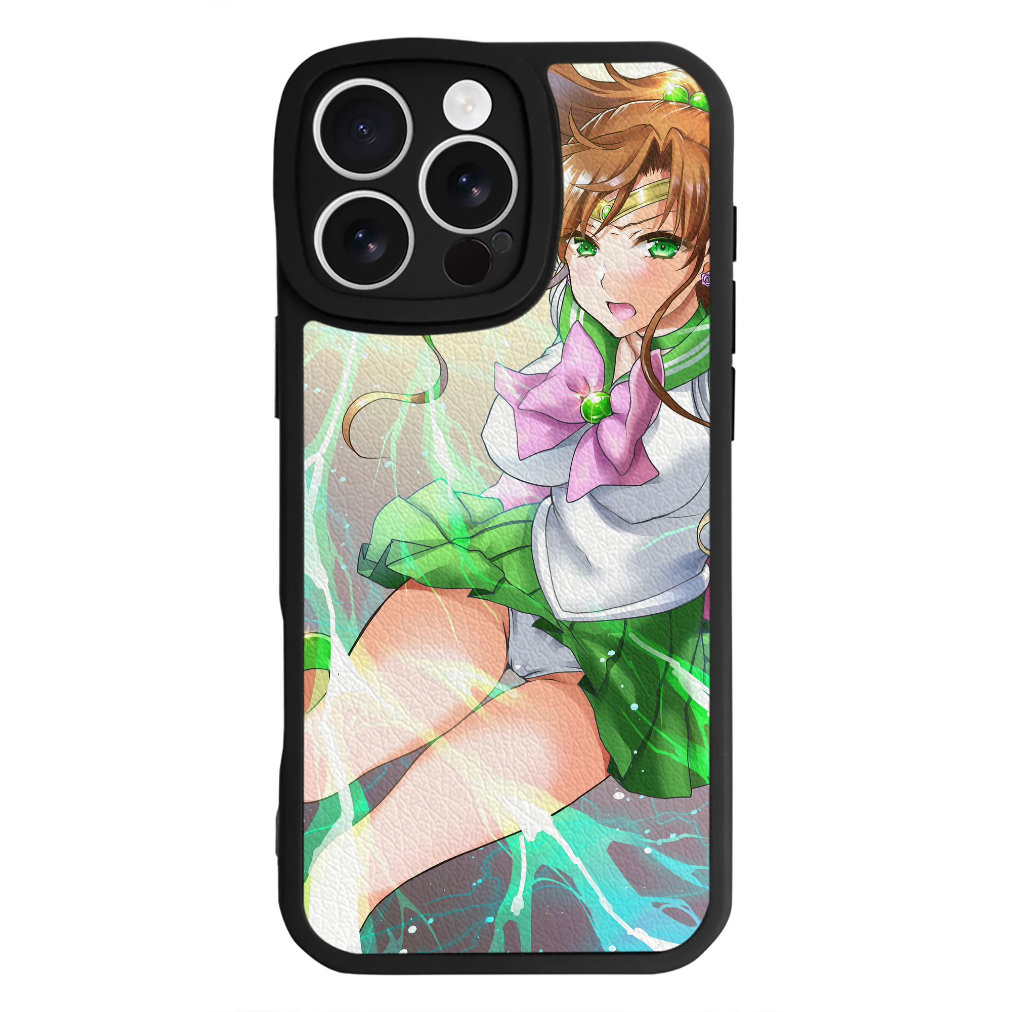 （画像用） 美少女戦士セーラームーン Sailor Moon 【iPhone 16シリーズ対応】シリコンスマホケース（レザー調） 材質：シリコン